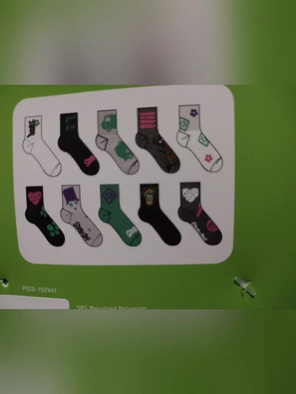 Scooby-Doo! everyday socks graphic